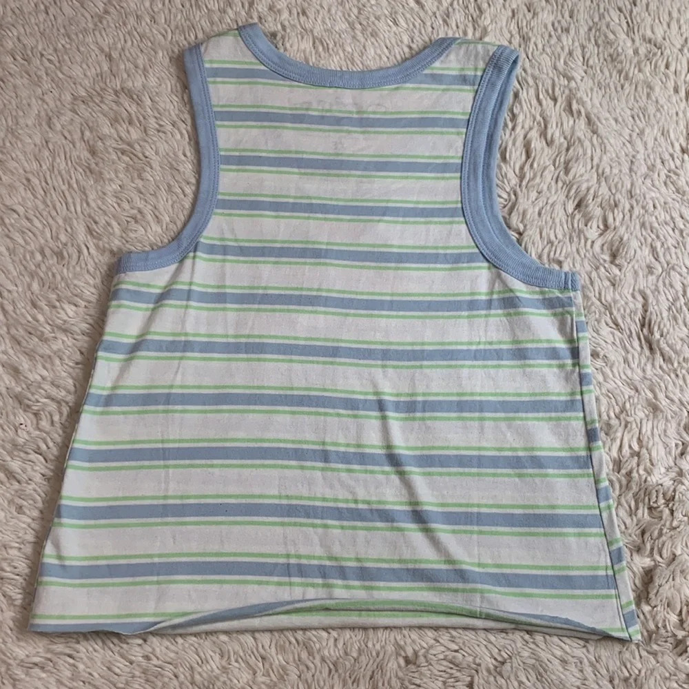 Pokémon Girls or womens striped tank top size xs Pikachu and togedemaru floral - Picture 4 of 5